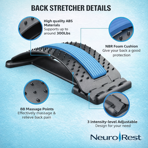 Multi-Level Back Stretcher for Pain Relief